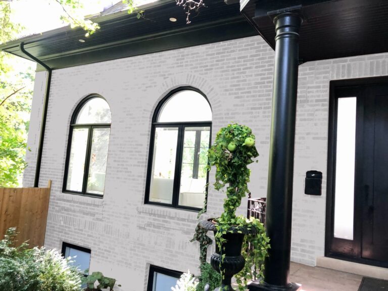 White Painted Brick House Ideas